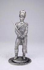 Миниатюра из олова 194 РТ Офицер гренадерской роты, 54 мм, Ратник - фото