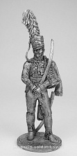 Миниатюра из олова Офицер 2-го лейб-гусарского полка. Пруссия, 1809-1815 гг. EK Castings - фото
