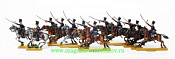 297/34 Русские гусары в атаке, Наполеоновские войны 1808-1815 гг, 30 мм, Berliner Zinnfiguren