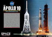 50380 Д Космический аппарат NASA Apollo 10 command module & lunar module (1/72) Dragon