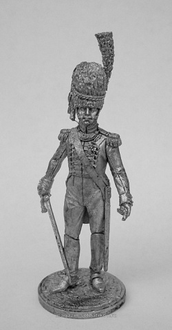 Миниатюра из олова Офицер гвардейских гренадеров. Вестфалия, 1809-1810 гг. EK Castings