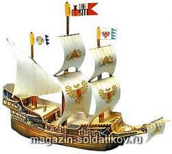 Сборная модель из картона Сборная игрушка из картона. Галеон «Золотой дракон» Умбум (001) (001)