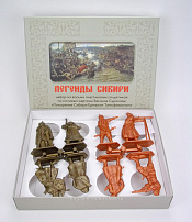 Солдатики из пластика Легенды сибири №1 (н 8 шт, цвет:медь, бронза), 52мм, Горыныч пласт - фото