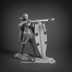 Сборная миниатюра из смолы Европейские охотники на драконов, 75 мм, Altores studio,