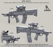 LRE35212 Английские карабины L22A1 и L22A2 с прицелом SUSAT и прицелом ACOG, 1:35, Live Resin