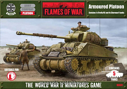 Сборная модель из пластика Sherman Armoured Platoon [Sherman Vx4, FireflyVx1] (15мм ) Flames of War