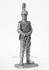 Миниатюра из олова 623 РТ Шеволежер-улан Наполеона 1811-13 год Офицер 3 полка, 54 мм, Ратник - фото