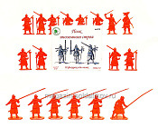 Солдатики из пластика Полк иноземного строя №2 (18 шт., красный) 1:32, Уфимский солдатик - фото