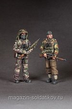 Сборная фигура из смолы SM 3619 Британские снайперы, 1:35, SOGA miniatures - фото