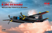 48284 B-26С-50 Invader, Американский бомбардировщик (война в Корее) (1/48) ICM