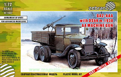 Сборная модель из пластика ГАЗ-ААА с ДШК-38, 1:72, Zebrano