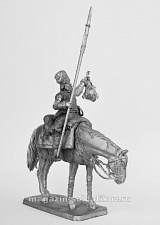 Миниатюра из олова К25 РТ Казак на коне, 54 мм, Ратник - фото