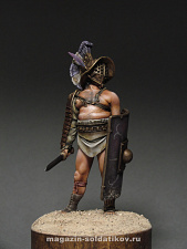 Сборная фигура из смолы Roman Gladiator Murmillo, 54 mm. Mercury Models - фото