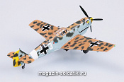 Масштабная модель в сборе и окраске Самолёт Мессершмитт BF-109Е-4/Trop 1/JG27 Марсель 1:72 Easy Model - фото