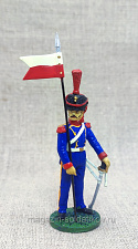 №76 - Рядовой элитной роты 2-го уланского полка армии Великого княжества Варшавского, 1812 г - фото