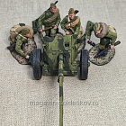 Советское 45-мм орудие с расчетом (4 фигуры) 54 мм, Студия Большой полк (ИЛ2779.14.01.54) (ИЛ2779.14.01.54)