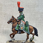Миниатюра из олова Офицер конных егерей, Франция 1809 г., 54 мм, Студия Большой полк (ИЛ2381.12.03.54) (ИЛ2381.12.03.54)