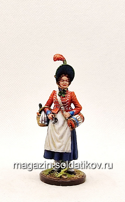 Миниатюра из олова Французская маркитантка, 1802-15 гг., Студия Большой полк (ИЛ0592.12.03.54) (ИЛ0592.12.03.54)