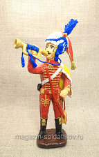 Гусар, цветная полимерная глина - фото