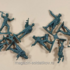 Солдатики из пластика Набор «Гангстеры» (цвет-темно-зелёный), 1/32 Инженеръ Басевичъ для Chintoys (CHT031Зел) (CHT031Зел)