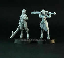 - Space Nuns Sisters praying (2 шт.), 28 mm, Brother Vinni`s (ag-34) (ag-34 )