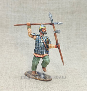 Миниатюра из олова Эстерландский ополченец, Невская битва, 54 мм, Студия Большой полк - фото