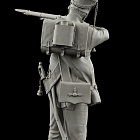 Сборная миниатюра из смолы  Гренадер русской армии (стреляющий) 1812, 54 мм, HIMINI