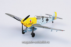 Масштабная модель в сборе и окраске Самолёт Мессершмитт BF-109Е-3 1/JG52 1:72 Easy Model