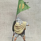 Миниатюра из смолы Восточный воин со знаменем, 1066 г., 54 мм, Студия Большой полк (FIV029.07.14.54) (FIV029.07.14.54 )