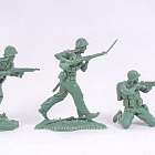 Солдатики из пластика Американская морская пехота ВМВ, 1:32 Plastic Platoon