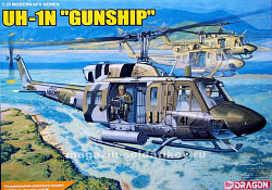 Сборная модель из пластика Д Вертолет UH-1N «GUN SHIP» (1/35) Dragon