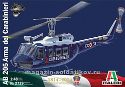 Сборная модель из пластика ИТ СамолетAB 205 Carabinieri (1/48) Italeri