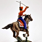Миниатюра из олова Офицер лейб гвардии казачьего полка, 1812 г, Россия, 54 мм, Студия Большой полк (БП0570.12.02.54) (БП0570.12.02.54)