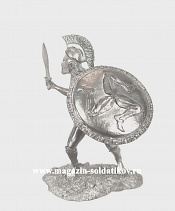 Миниатюра из олова Греческий гоплит, V век до н.э., 54мм, Солдатики Публия - фото