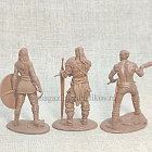 Солдатики из мягкого резиноподобного пластика Викинги №5, набор 6 шт, 1/32 Soldiers. Есть