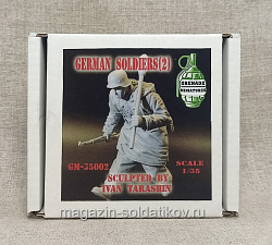 Сборная миниатюра из смолы Немецкий солдат - 2 Grenade Miniatures 1/35 (GM-35002) (GM-35002)