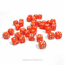 Набор из 36 кубиков D6 (оранжевый) Звезда