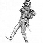 Миниатюра из олова 697 РТ Флейтист лейб гвардии 1802-1805 год, 54 мм, Ратник
