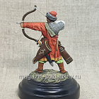 Миниатюра из смолы Русский лучник, XIV век, 54 мм (575-024) (575-024)