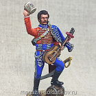 Миниатюра из олова Офицер Изюмского гусарского полка на отдыхе, Париж 1815, 54 мм, Студия Большой полк (ИЛ2313.10.02.54) (ИЛ2313.10.02.54)