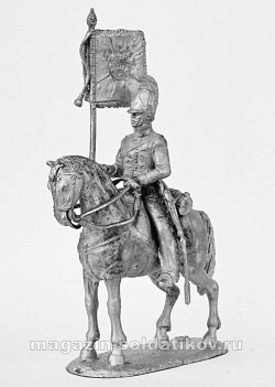 Миниатюра из олова К31 РТ Фанен-юнкер драгунского полка, 1812-14 гг, 54 мм, Ратник (К31-РТ) (К31-РТ )
