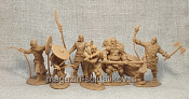 Солдатики из мягкого резиноподобного пластика Саксы 2, набор 6 шт, 1/32 Soldiers. Есть - фото