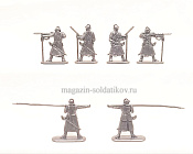 Солдатики из пластика Полк иноземного строя - усиление (6 шт., серебрянный) 1:32, Уфимский солдатик - фото