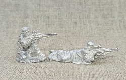 Фигурки из металла Снайперская пара РККА 1939-41, АРЕС и STP-miniatures (RA-33) (RA-33)