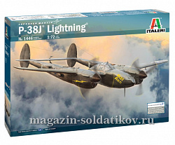 Сборная модель из пластика ИТ Самолет P-38J LIGHTNING (1:72) Italeri