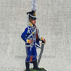 Миниатюра из олова Офицер русского гусарского полка 1805-07 гг., 54 мм, Студия Большой полк (ИЛ1420.12.02.54) (ИЛ1420.12.02.54)
