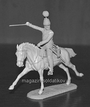 Сборная миниатюра из смолы Офицер Лейб-Гвардии Конного полка, Россия 1804-07 гг., 54 мм, Chronos miniatures - фото
