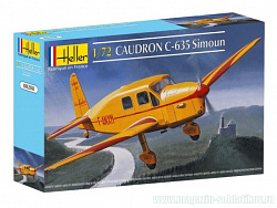Сборная модель из пластика Самолет Caudron C635 Simoun 1:72 Хэллер