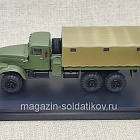 КрАЗ - 255Б с тентом зелёный, 1/72 (Q208-133) (Q208-133)