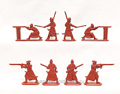Солдатики из пластика Армия Ивана Грозного №3 (8 шт., терракот) 1:32, Уфимский солдатик - фото